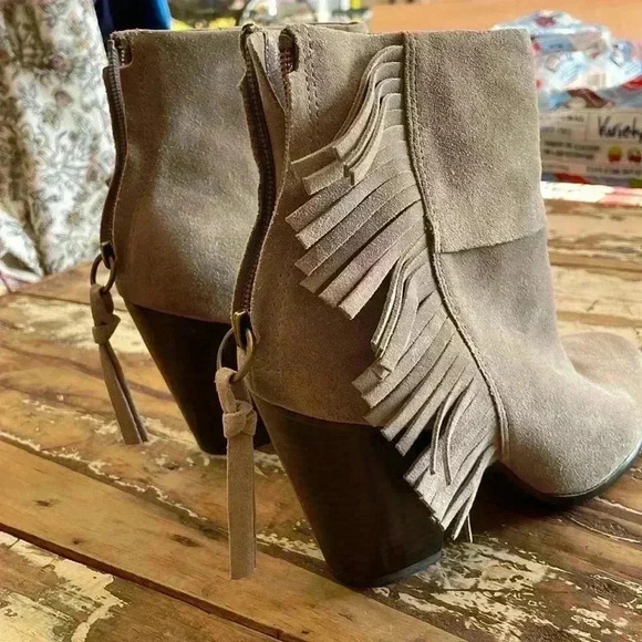 ASH taupe suede heeled boots size 39 - Picture 8 of 10